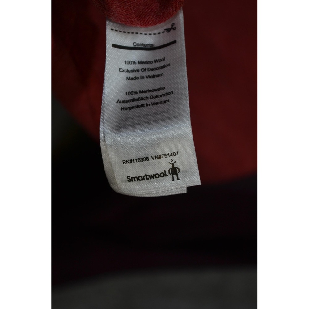 Smartwool Merino 250 Hoodie Womens M Red Purple 1/2 Zip Wool Thermal Layer Top - Picture 8 of 16